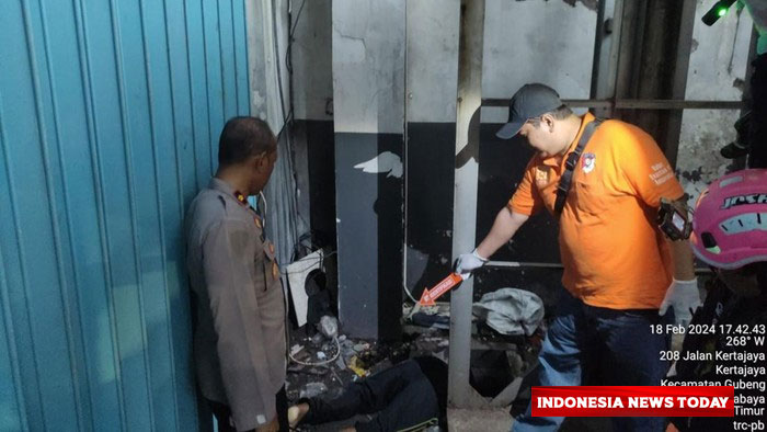 Mayat Pria Penuh Luka Ditemukan Dalam Tandon Air di Surabaya